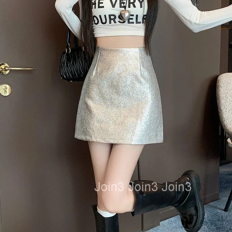 Short Tight High Waist Skirts for Women Wrap Gyaru Mini Korean Fashion Streetwear Style Modest New in Quality A Line Woman Skirt