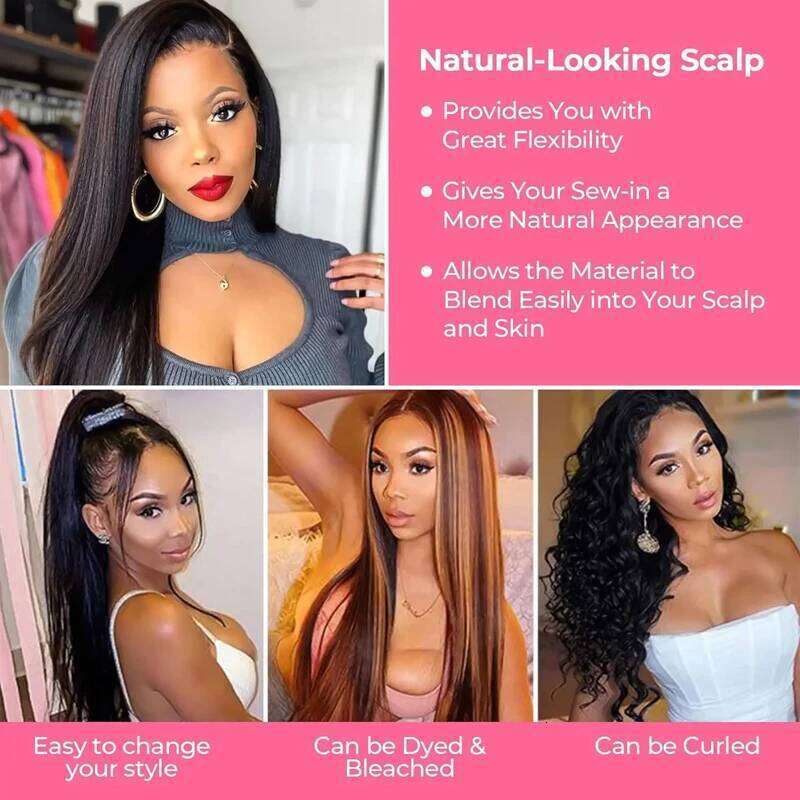 Bone Straight Human Hair on Sale 5x5 Lace Front Wigs 200 Density Pre Plucked 4x4 Closure Glueless Wig for Women