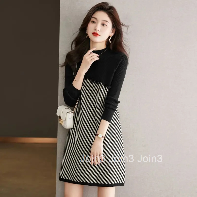 One-piece Cover Up Crochet Dresses for Women Knee Length Midi Korean Style Woman Knitted Dress Elastic Kpop Sensual Sexy Xxl Hot