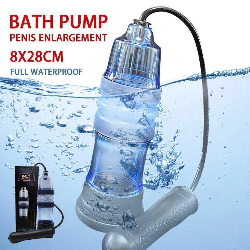 High-Quality Penis Pump Enlargement Water Hydrotherapy Bath Partner Separate Cup Pene Growth Extender sexmachine Tools Toys Men W250618