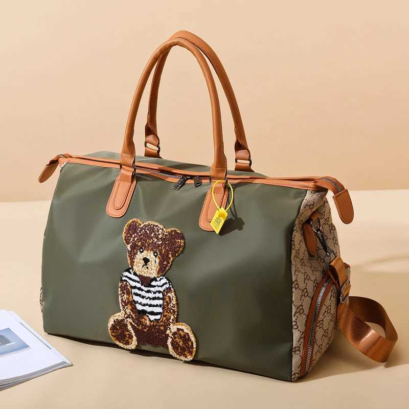 Short Distance Large Capacity Hand-held Travel Bag Crossbody Womens Luggage Storage Bag New Style Fashionable casual Bag W250618