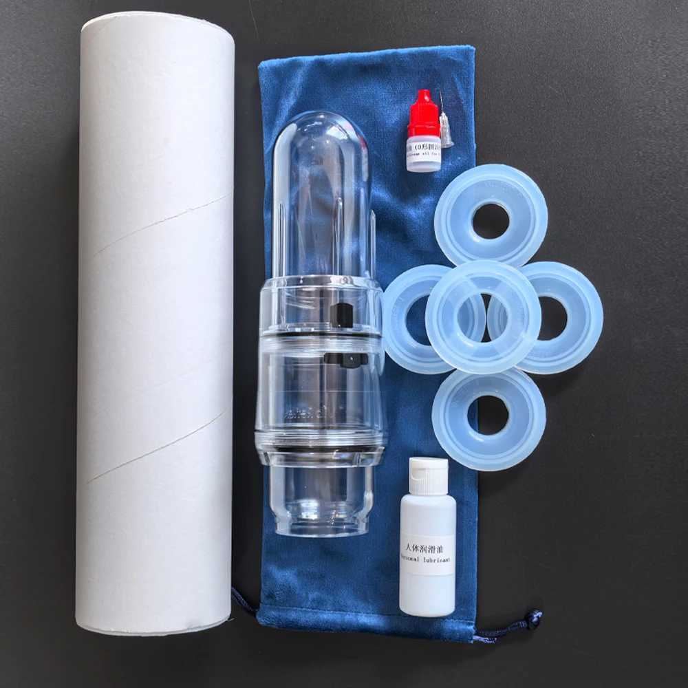 Male Penis Enlargement Vacuum Pump Dick Extender Trainer Sucking for Erectile Dysfunction Masturbator Erotic Adult Sex Toys for Men W250618