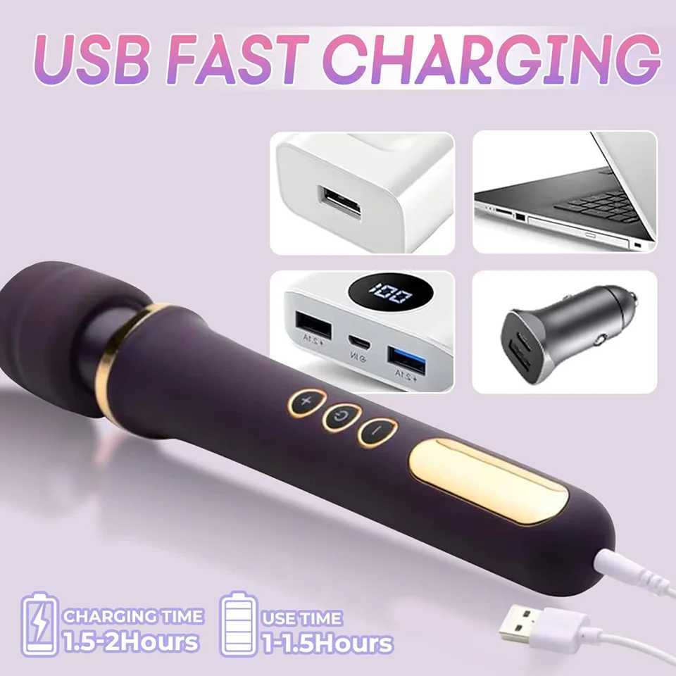 1PCS Multi-purpose vibrating stick made of silicone material 10 frequency 5-speed waterproof and silent sexy toy for women XJ250618