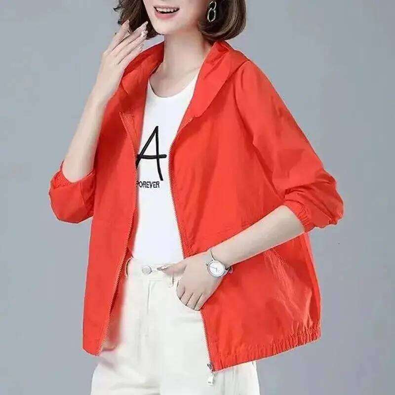 Women's Short-Sleeve Summer Jacket - Loosely Fitted Casual Coats with UV Protection