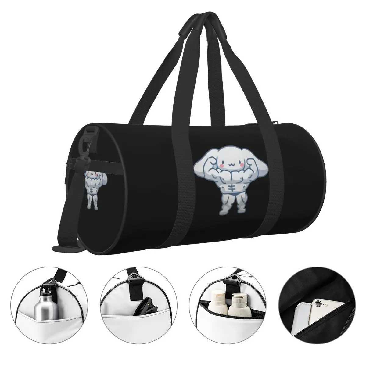 My Melody Print Travel Bag Large Capacity Sport Bags Outdoor Men Women Pattern Gym Bag Luggage Colorful Fitness Bag W250618