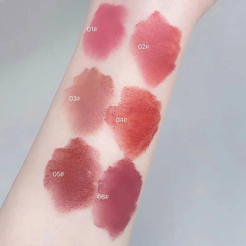 Velvet Matte Electroplated Bear Lipstick Long-lasting Non-fading Lip Mud happy