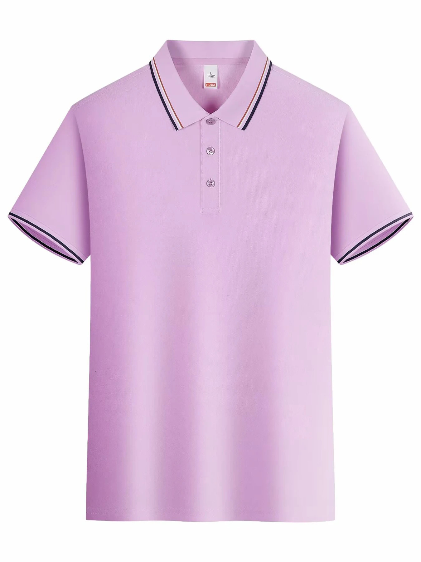 Summer Solid Color Women Stripe Polo Shirts Sport Culture T-Shirts Collar Soft Streetwear All-Match Casual Woman Short Sleeve 250617