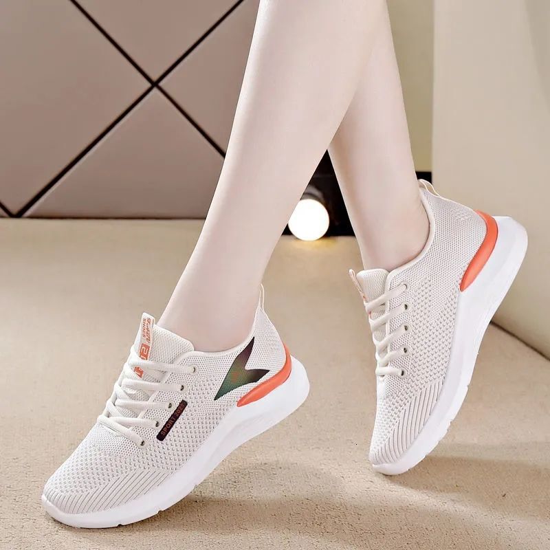 2024 New Women's Spring Korean Style Versatile Sneakers Comfortable Breathable Casual Youth Trendy Running Shoes ddmythur