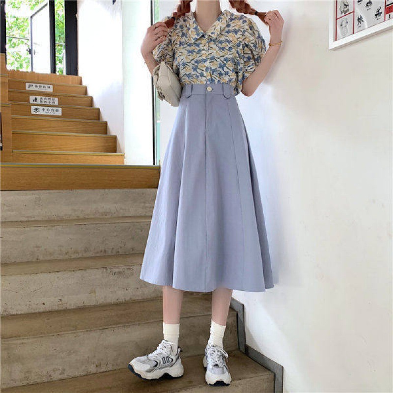 GC256 New summer design niche elastic waist umbrella skirt