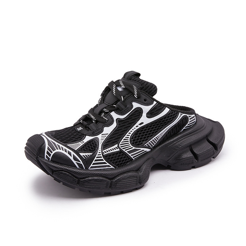 2025 New Nine Generation Summer Half Dad 3XL Dirty Women Vintage Shoes Sports Closed-Toe Slippers ddmythur