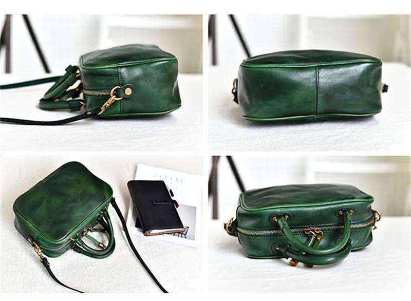 PNDME Fashion Retro Genuine Leather Women's Small Square Handbag Casual Natural Cowhide Ladies Party Shoulder Messenger Bag