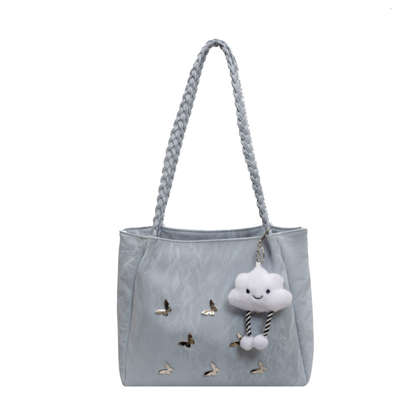 Free shipping designer Bag Butterfly Tote Bag Large Capacity Bag 2025 New Versatile Woven Bag Shoulder Bag Student Underarm Bag