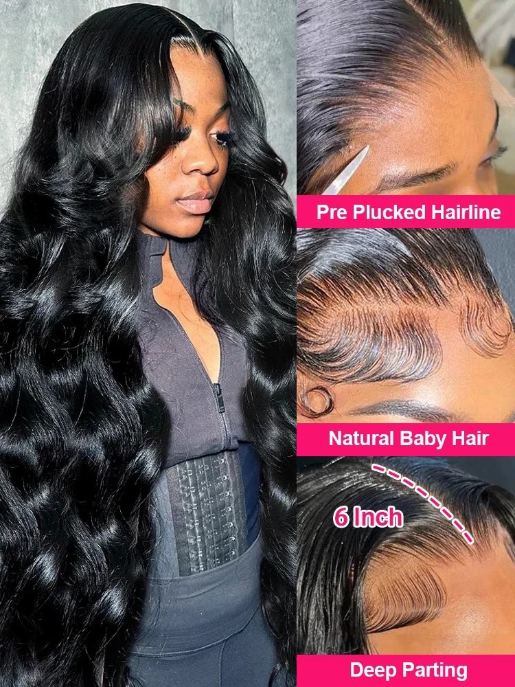 Double Drawn 360 Full Lace Wig Vietnamese 250 Density Loose Deep Wave 13X6 HD Lace Frontal Glueless Wigs Human Hair Ready To Go for Wemon