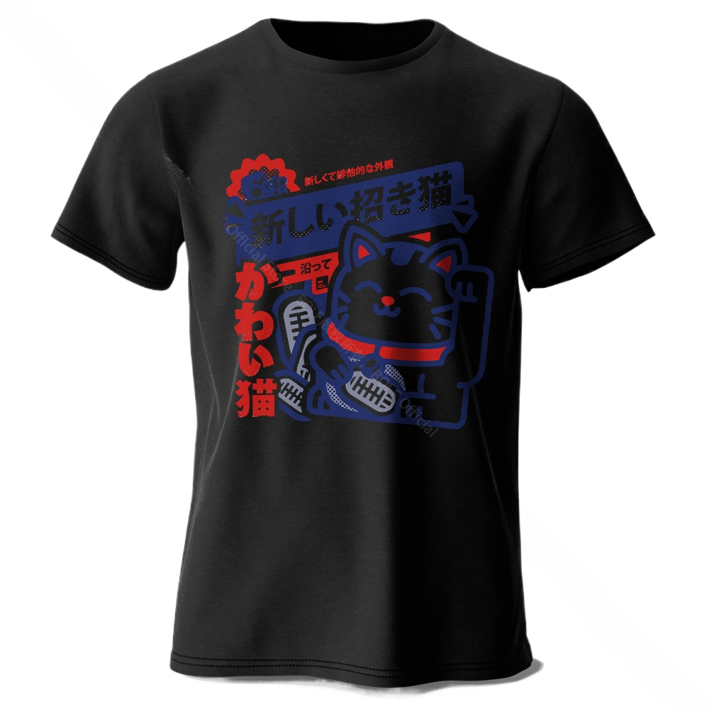 Anime Printed 100% Cotton T-Shirt Soft Breathable Round Neck Short Sleeve Tee Unisex