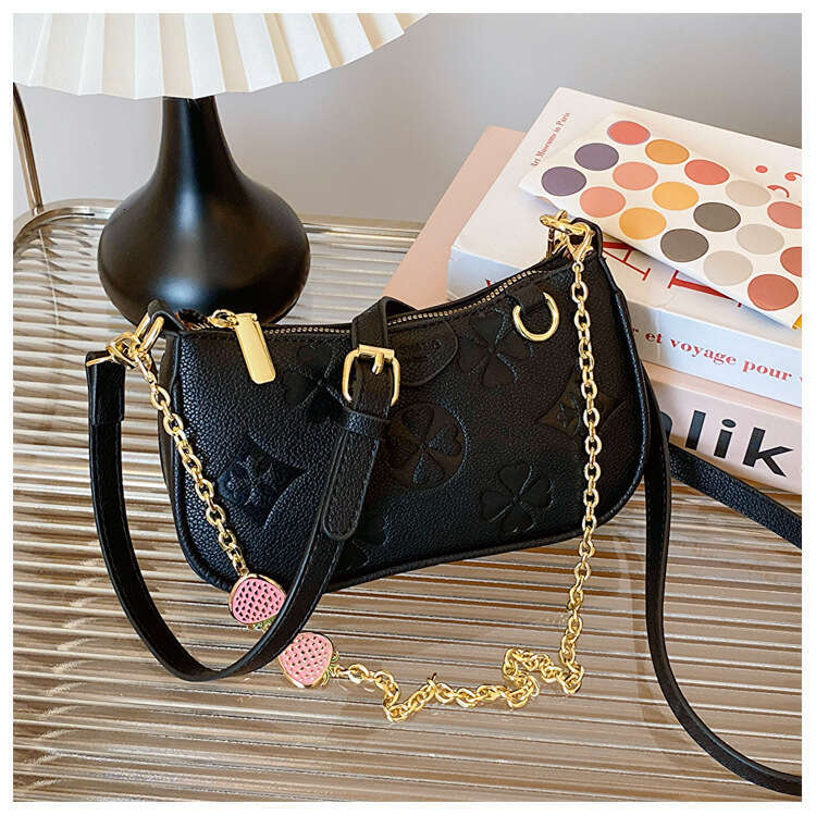 High-End Underarm Summer New Niche Women's Printed Chain Shoulder Handbag Crossbody Bag B5