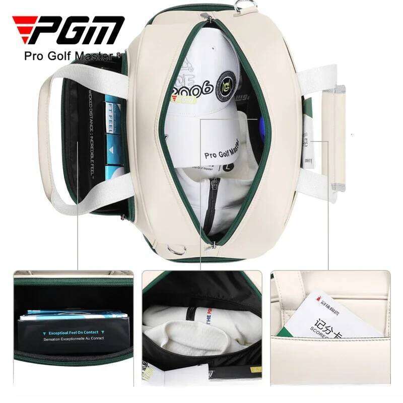 PGM Women's Golf Clothing Double Layered Independent Shoe Bag Lightweight Waterproof Travel Handbag Ywb050