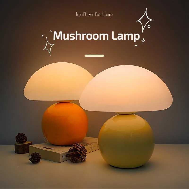 Mushroom Table Lamp Simple Decorative Night Stand Light for Restaurant Wedding Bar Reading Desk Lamp Office Home Decoration Z250618