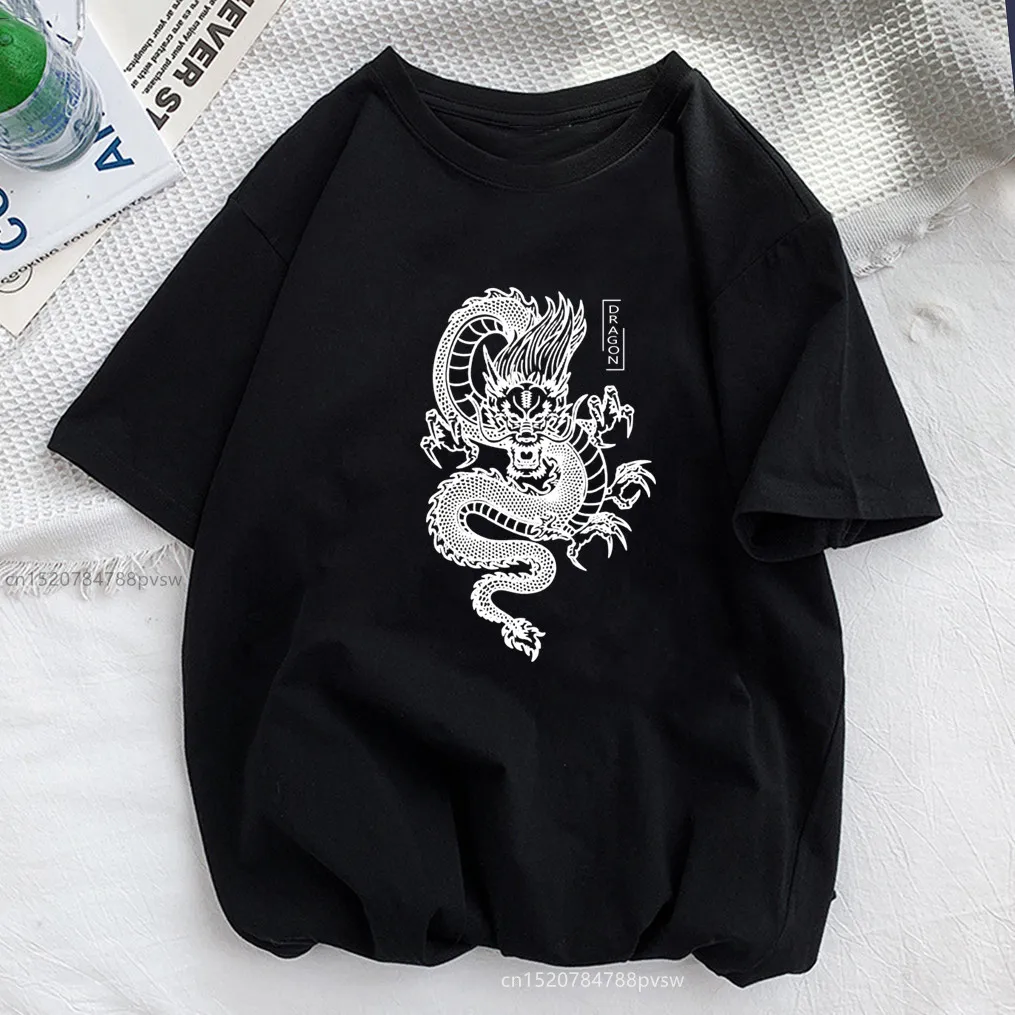 Funny Dragon-Themed Cotton Blend T-Shirt for Girls & Young Adults Stylish Comfortable Apparel Item