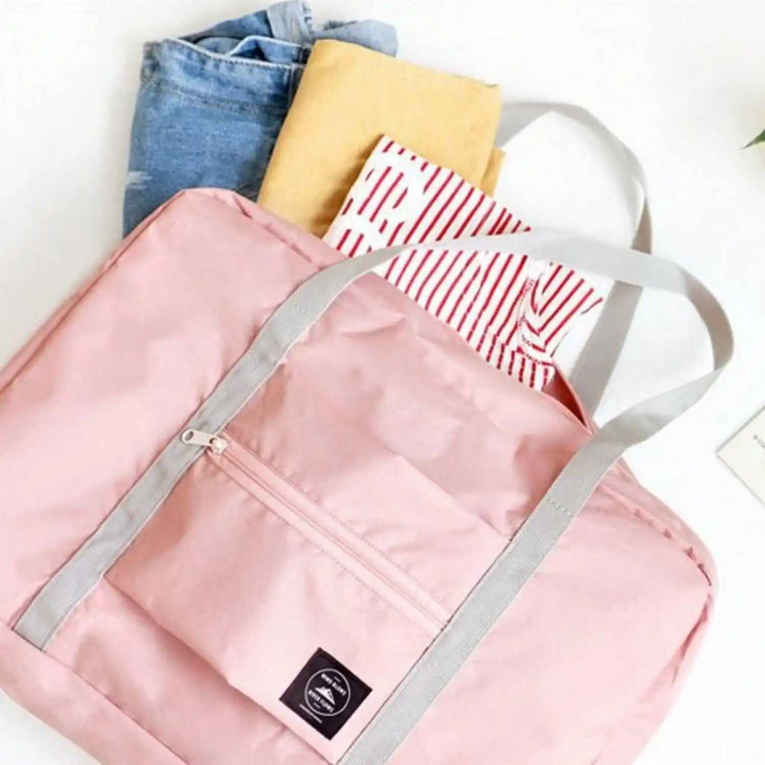 Foldable Travel Duffel Bag Tote Carry LageBag Personal Item Sports Gym Bag Waterproof Lightweight Weekender Duffle B250618