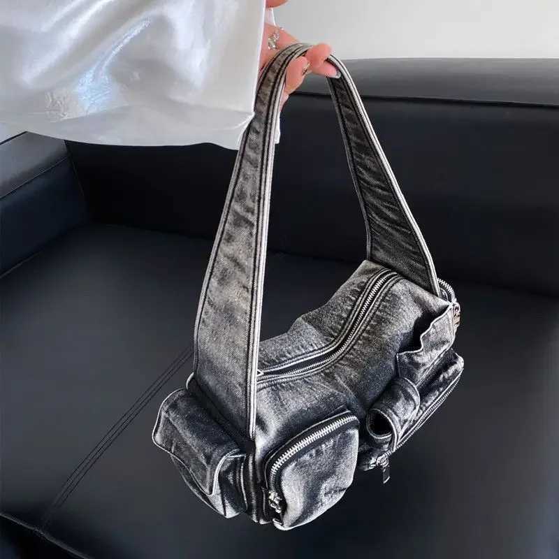 Denim Bag Wen 2025 New Spring Vintage Shoulder Bag Handbag Off Lady Girls Bags B250618