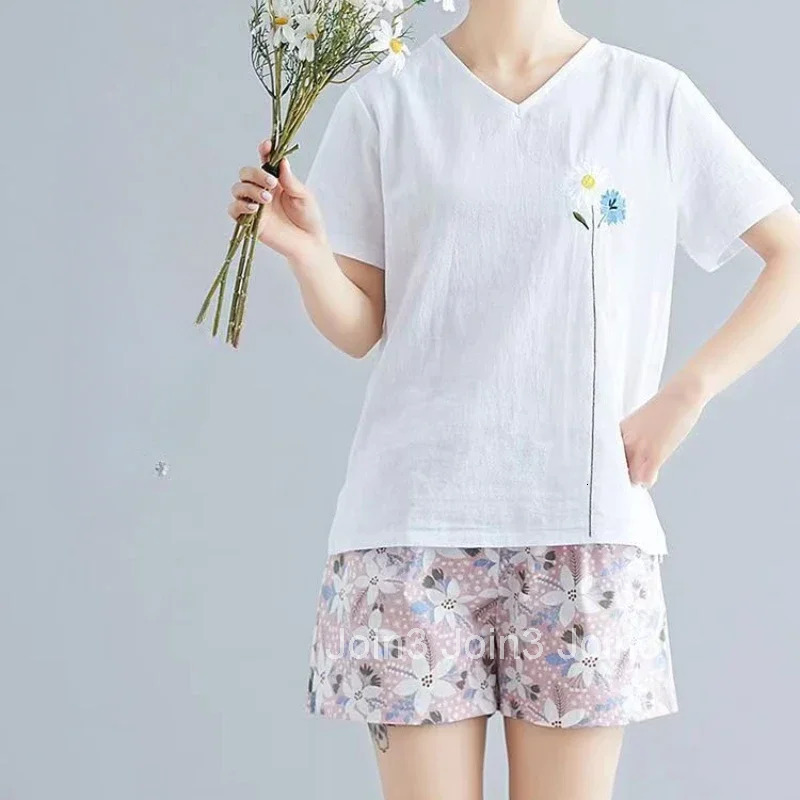 Woman Short Pants Elastic Waist Shorts for Women Print Home Elegant Wholesale Comfy Stretchy Summer Harajuku Fashion Elasticty