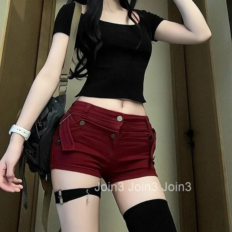 With Waist Pocket Short Jean Pants Woman Booty Tight Micro Mini Skinny KDenim Shorts for Women pop Streetwear Casual Summer XXL