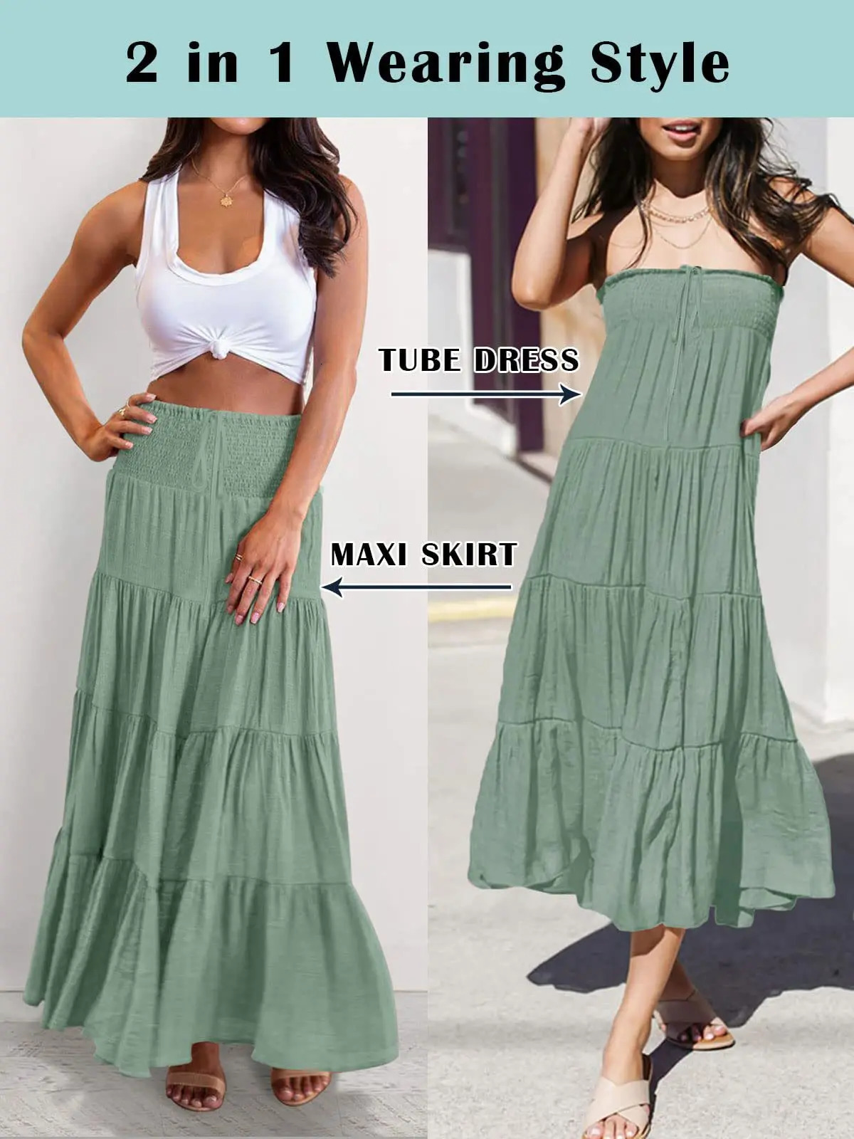 Summer High Waisted Maxi Skirts Women Clothing Fashion Ropa Mujer Faldas Casual Bohemian Long Skirt Saias Harajuku Streetwear 250617