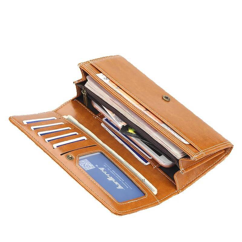 Free Shipping Luxury Bag Designer Women's Wallet Long Korean Style Large Capacity Zipper Phone Clutch Shiny Multi-card Slot Women's Bag High