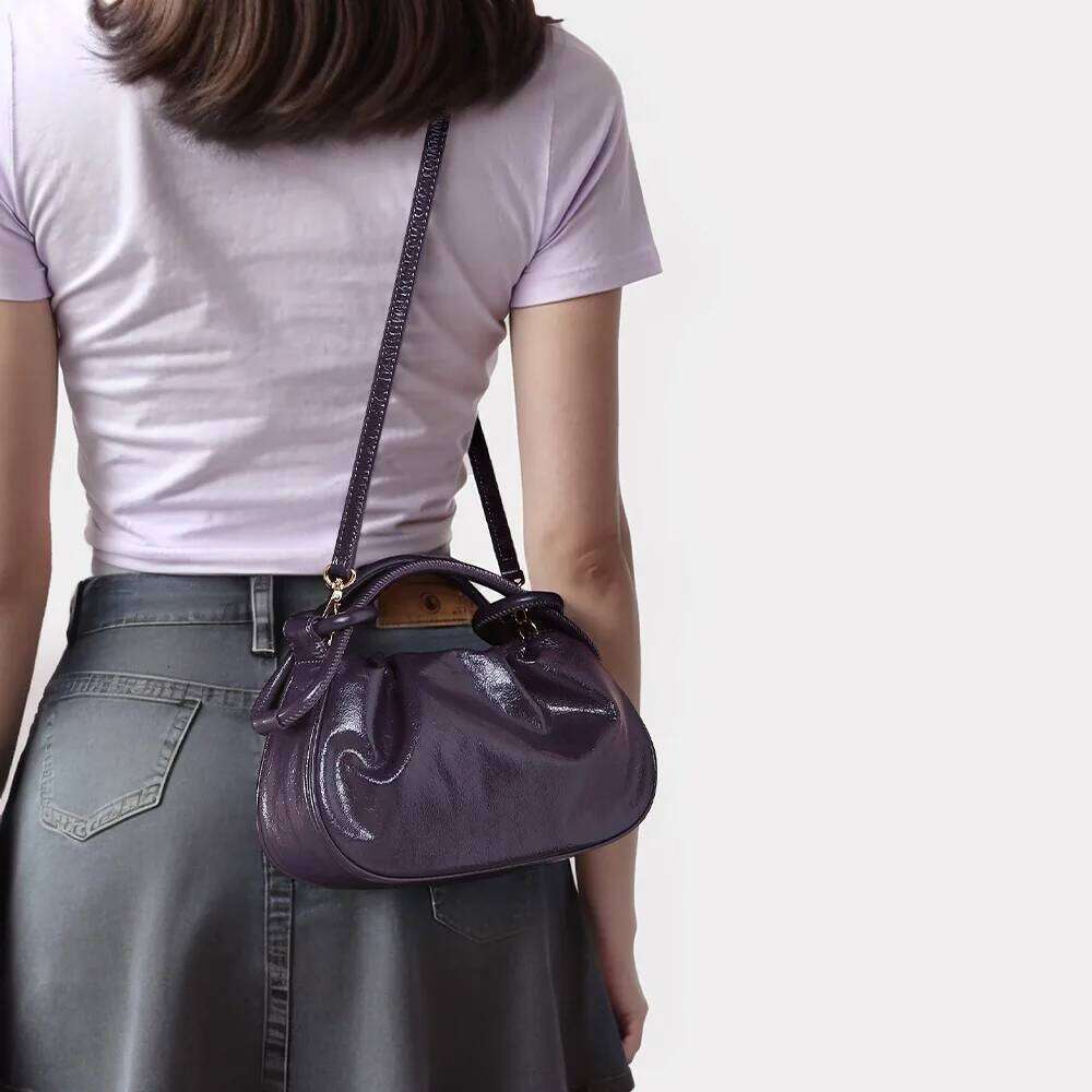 Oil Wax Cowhide Tote Autumn And Winter Design Crossbody Commuter Women's Bag Genuine Leather Shoulder Bag