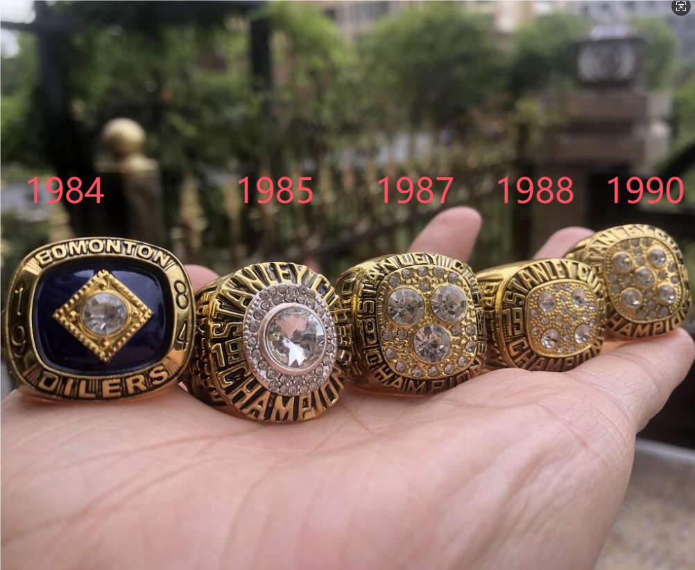 Whole Year Stanley Cup Oilers Team Champion Championship Ring Wooden Display Box Souvenir Men Fan Gift Wholesale 2025 Commemorative ring