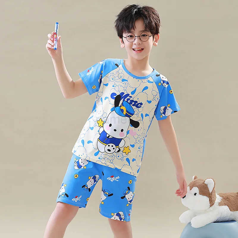 Sanrio Pajama Girl Sets for Children Loungewear Boys Pajamas Sleepwear Robe Childrens Clothing Mother Kids XJ250618XJ250618