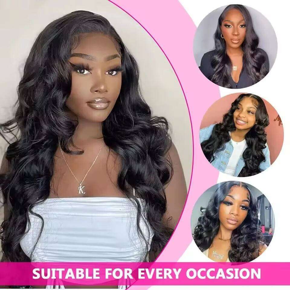 5x5 6x4 Wear And Go Glueless 180 Density Human Hair Transparent Lace Closure Wig For Black Women On Sale