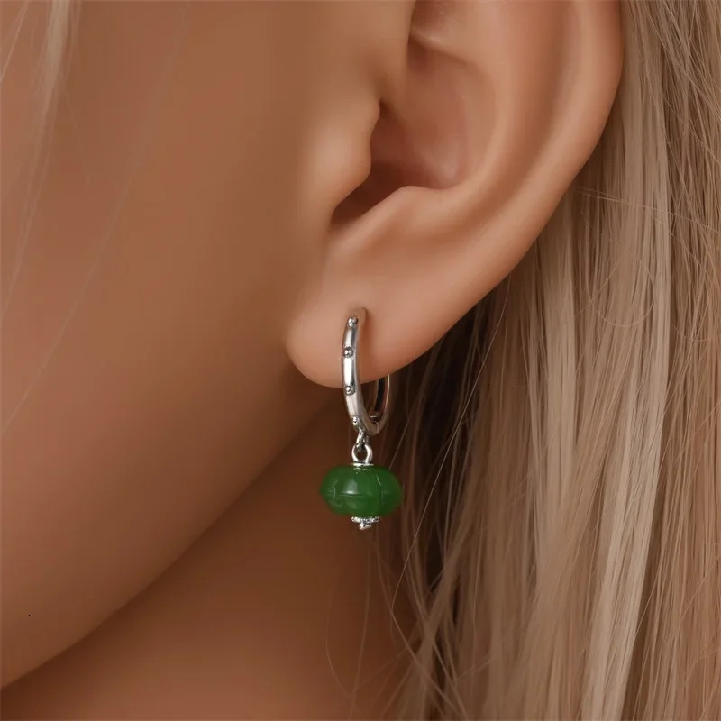 Original Earrings 925 Silver Fruit Series Cherry Strawberry Hoop Earrings Ear Studs Zircon Making Jewelry for Women Girl Party 250617