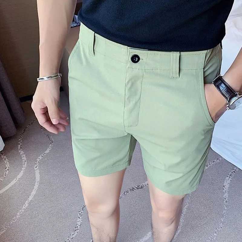 Trendy Men Summer Shorts Slim Fit Cotton Casual Workwear Shorts Korean Style Thin Breathable Fashion Shorts XJ250618