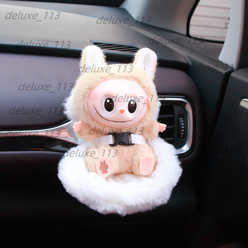 Safety Seat Creative Cute Doll Air Vent Labubu Ornament Decoration Cartoon Plush Trendy Toy