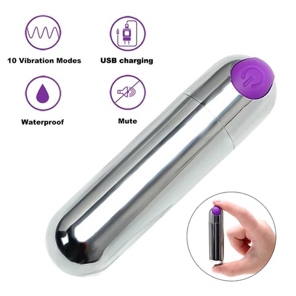 Mini Bullet Vibrator for Women Rechargeable Pocket Dildo G Spot Masturbator Stimulating Nipple Massager for Women Sex Toys W250618