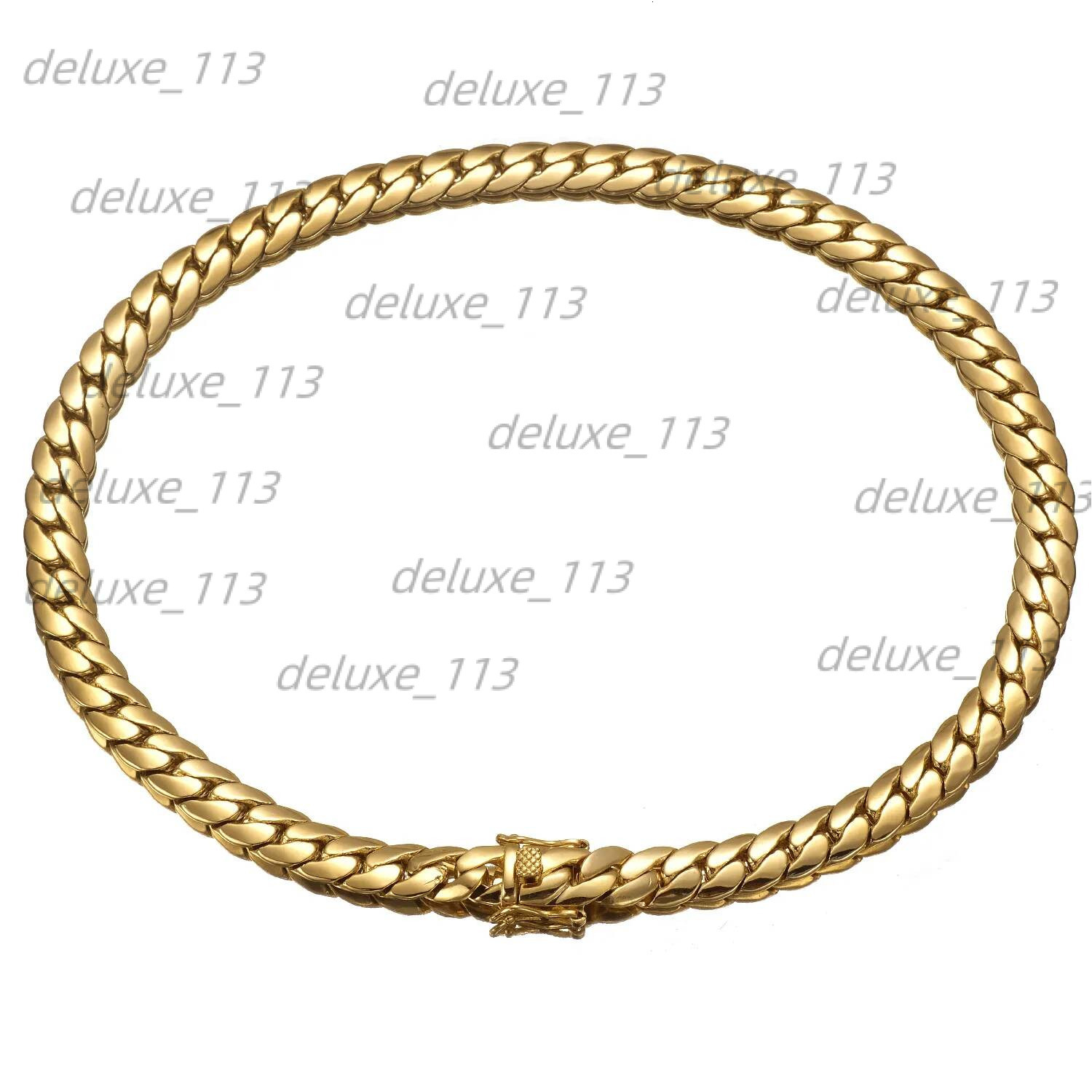 6Mm-10Mm 304 Stainless Steel Snake Chain Necklace Bracelet Real Gold Plated Jewelry