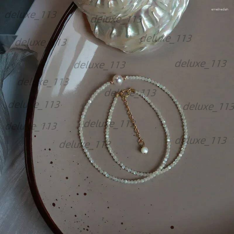 Pendants FUQI Original Designer Natural Freshwater Pearl 14K Gold Filled Beads Chains Necklace For Women Fashion Jewelry Birthday Gifts