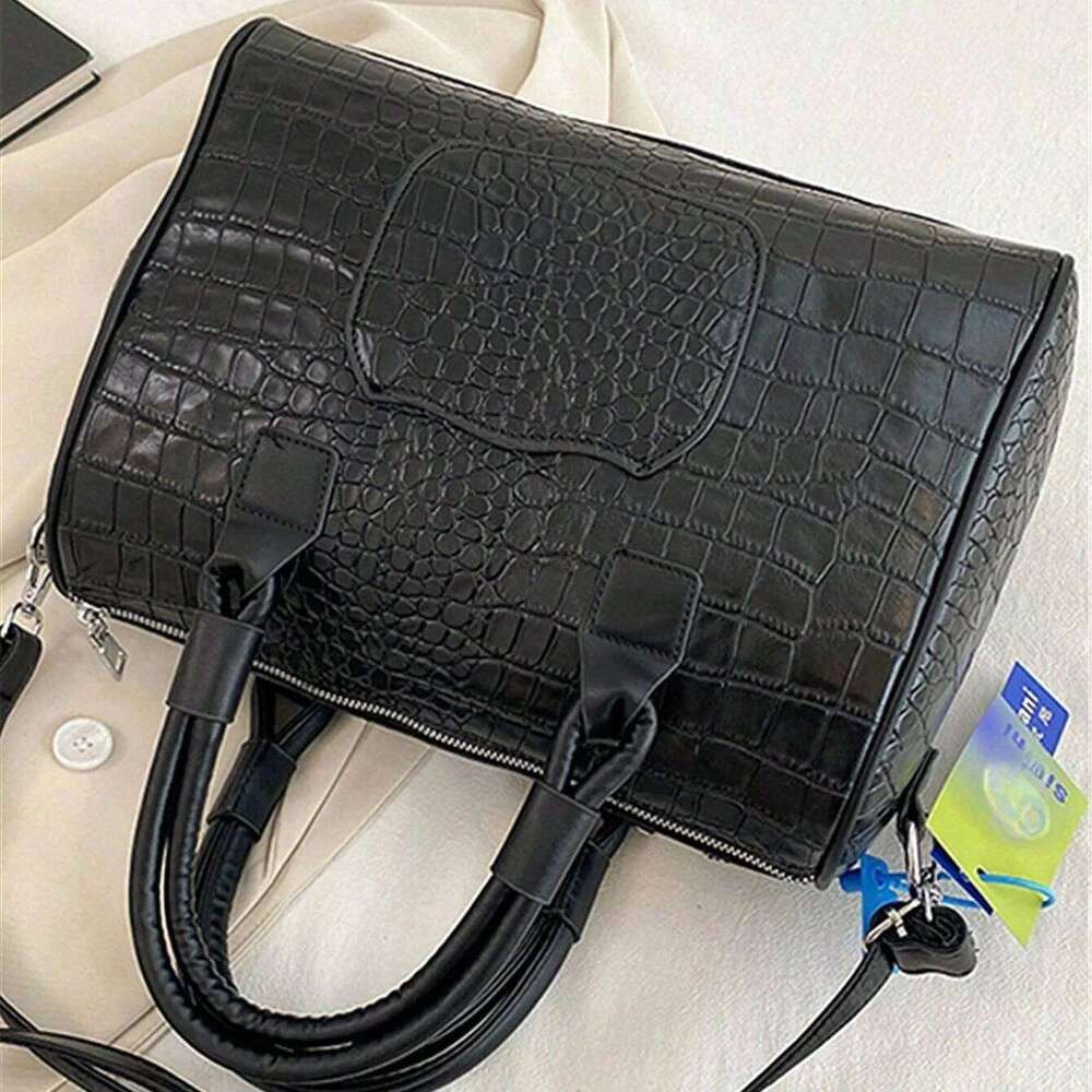 New PU Leather Backpack, Handbag, Crossbody, Oversized Capacity, Handcrafted Figure Embroidery Women's Bag