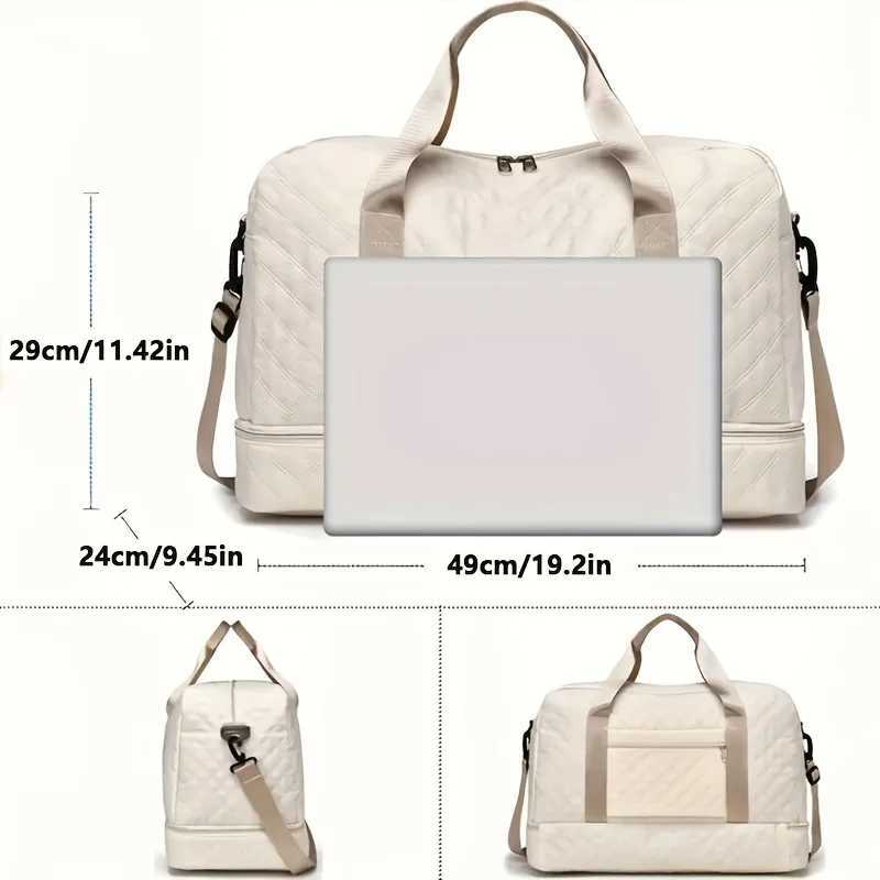 1pc Travel Bag with Large Capacity WomenS Gym Bag Luxury Oversized Handbag Stylish And Practical Compartment Design Portable W250618
