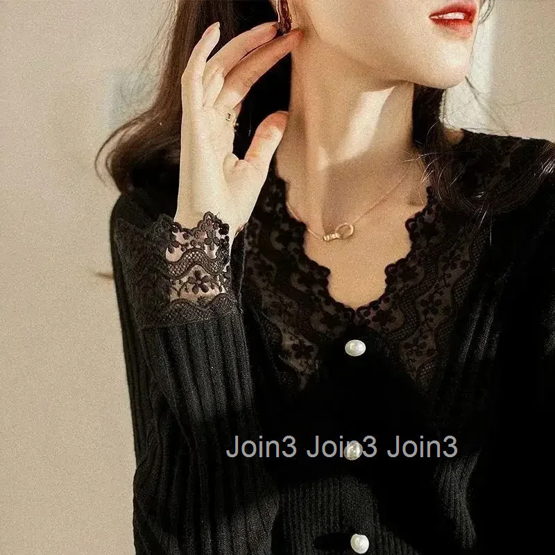 Black Long Sleeve Basic Womens Knit Sweater Korean Style On Promotion Elegant Attractive Harajuku Original Ladies Pullovers