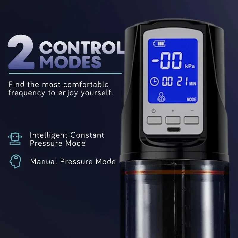 4 Suction Modes Vacuum Automatic Penis Pump Vacuum Sex Toys for Male Masturbation Penis Extender Vacuum Pump Enlargement W250618