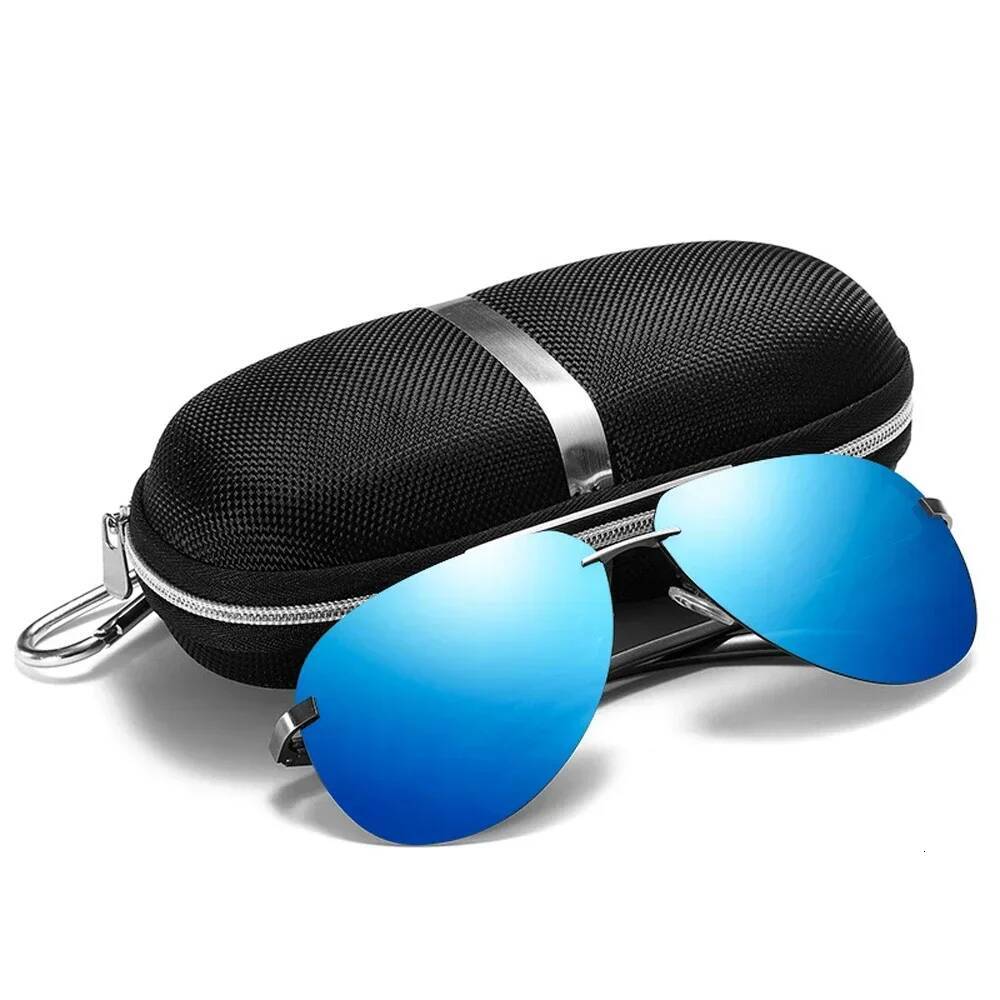 New Polarized Men Classic Driving Sun Glasses Metal Frame Mirror Lens Sunglasses Men/Women
