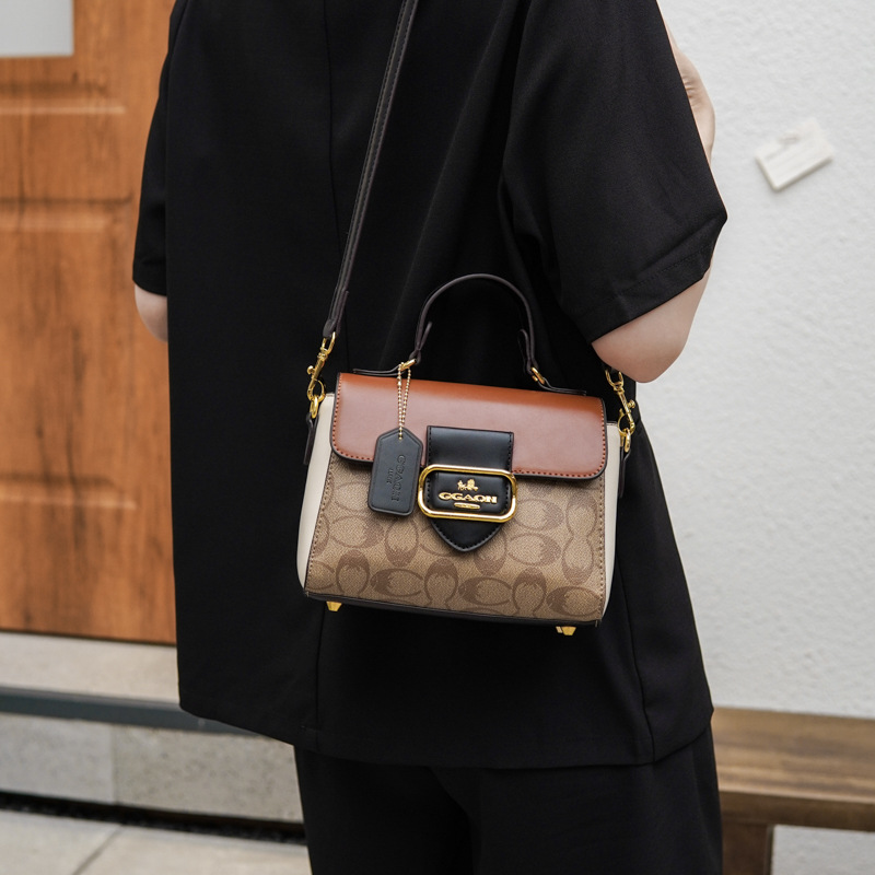 Hot Free shipping designer bags for womens Shoulder bags brown black New French style niche fashion design retro single shoulder handbag