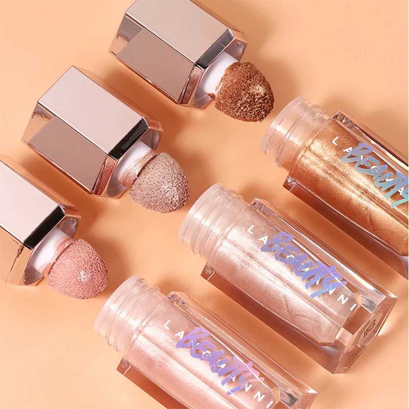 3 Colors Face Brightening Cream Glitter Highly Saturated Liquid Highlighter Bright Color Face Contour Makeup Highlighting XJ250618