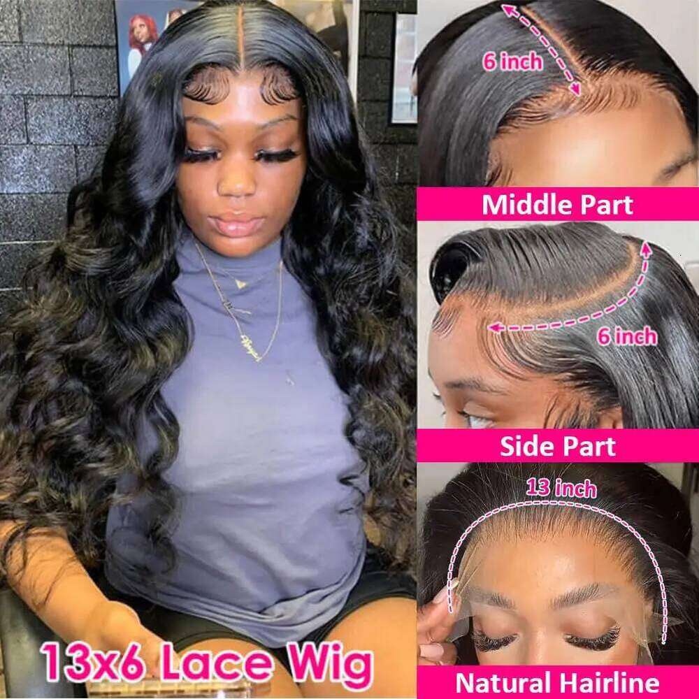 30 40 inch Body Wave Human Hair 13x4 13x6 Frontal Plucked Pre Cut 5x5 Hd Lace Closure Wig Glueless Wigs