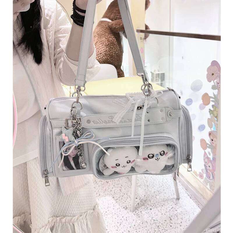 Original Lolita Two-Dimensional Transparent Ita-Bag Large-Capacity Versatile Casual Japanese Baby Boston Girl Shoulder Bag