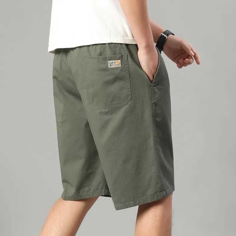Summer Light Weight Shorts Outdoor Sports Cool Breathable Beach Loose Fit Cotton Bermuda with Pocket Big Size Mens Cargo Shorts XJ250618