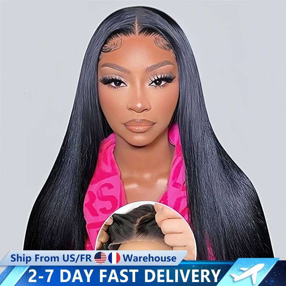 200% 9x6 7x5 Glueless Wig Wear and Go Straight Human Hair Wigs 5x5 6x4 Lace Closure Pre Cut