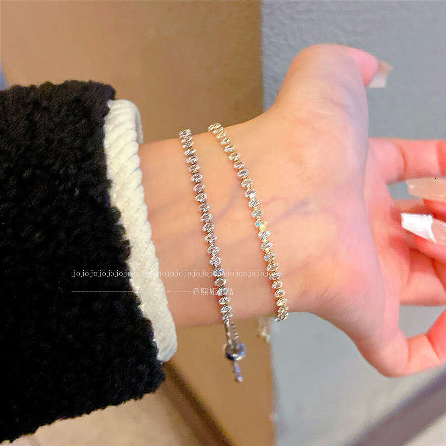 Niche Shiny Zircon 2025 New Style Brightening Micro-inlaid Electroplated Real Gold Bracelet